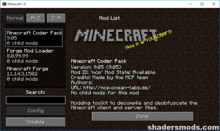 Minecraft Forge Screenshot 1