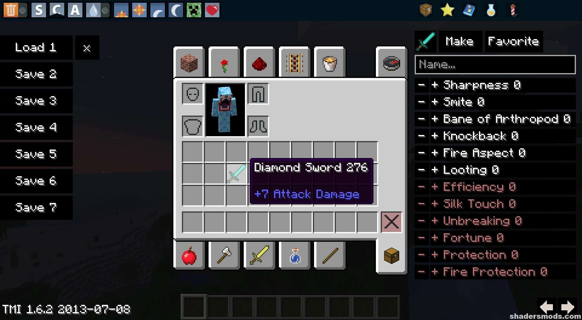 TooManyItems Mod 1.8 → 1.7.10 — Shaders Mods