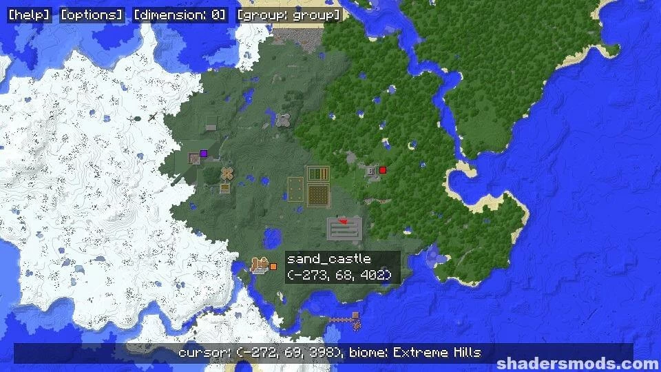 Mod Multiplayer Waypoint System (1.20) for Minecraft - Download