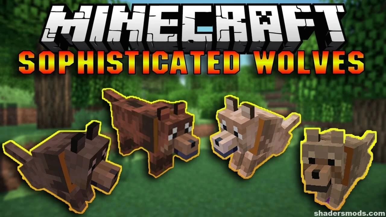 Mod org. Мод sophisticated Wolves. Майнкрафт волк. 1.12. Sophisticated Wolves-1.12.2-3.13.8. Minecraft Mod bitten turning into Wolf.