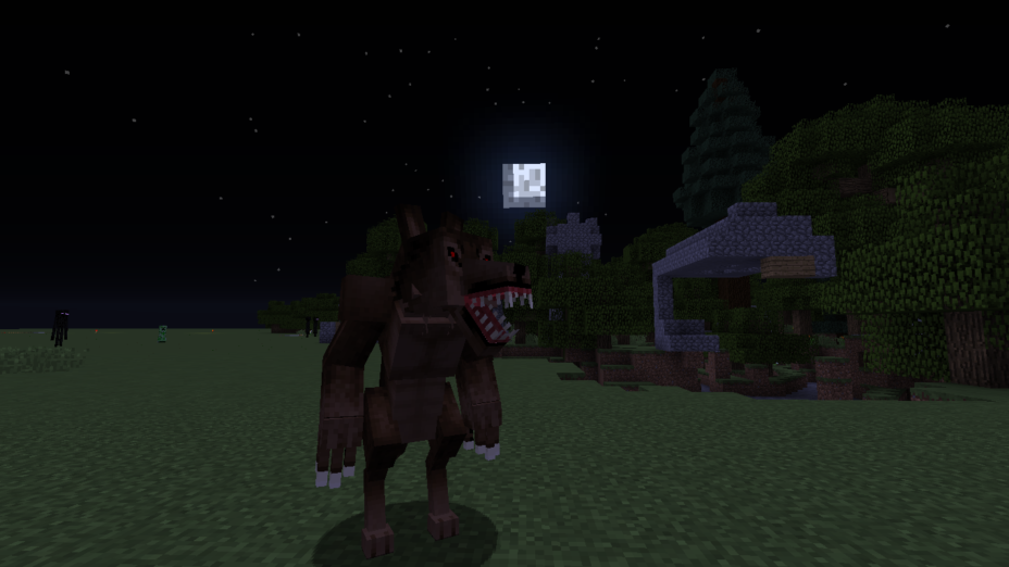 Werewolf at night