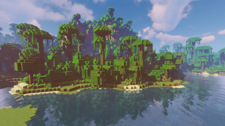 I made these photos of my Minecraft world with the new 1.18 update. Shaders  and 1.18 were made for each other. More photos in Google drive. All in 4k :  r/Minecraft