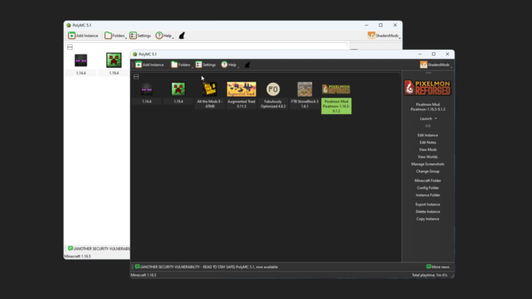 PolyMC Launcher 1.20, 1.19.4 → 1.18.2 (Stable Minecraft Launcher ...
