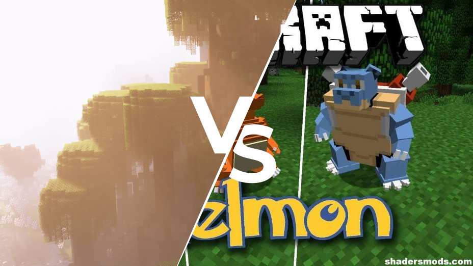 Iris Shaders vs Pixelmon Comparison