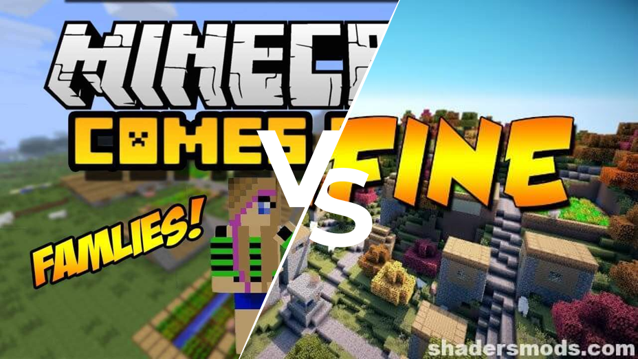 Minecraft Comes Alive vs Optifine HD Comparison