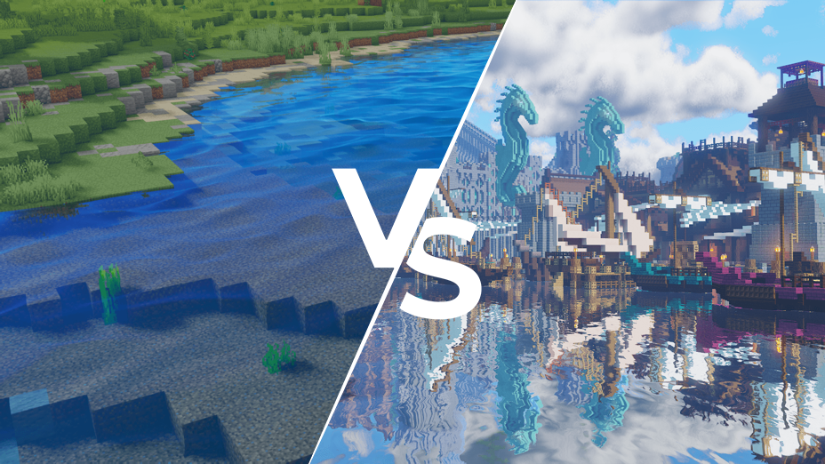 Oceano Shaders 3.0 vs Exposa Unique Comparison