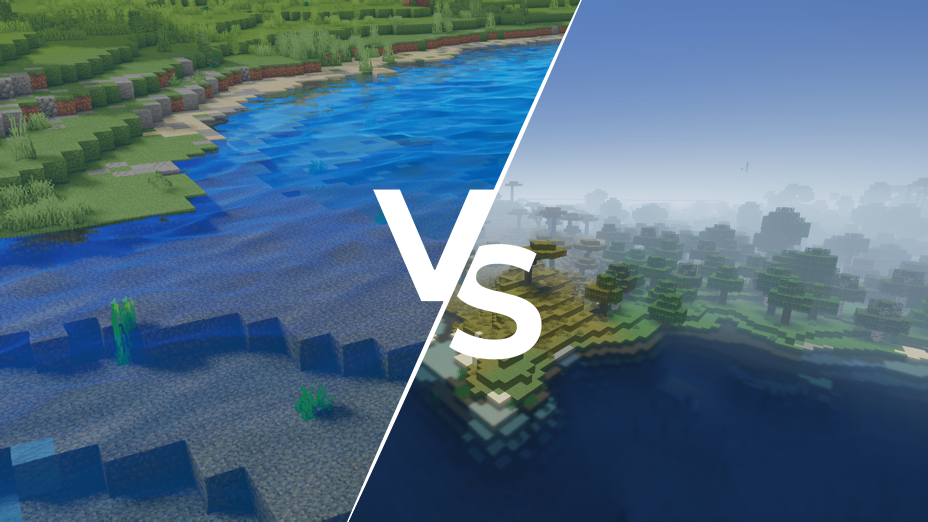 Oceano Shaders 3.0 vs Potato
