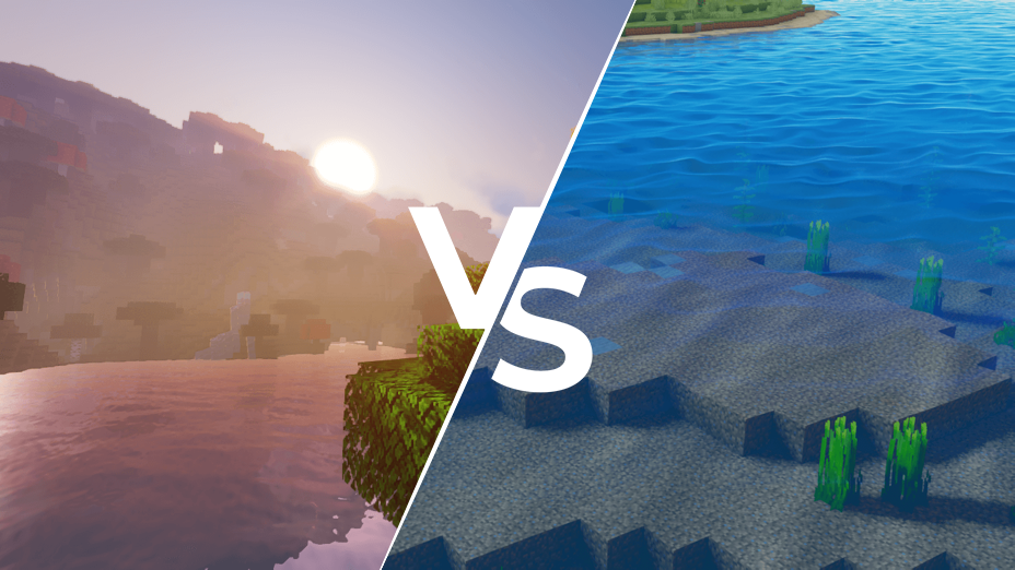 Sildur's vs Oceano Shaders 3.0 Comparison