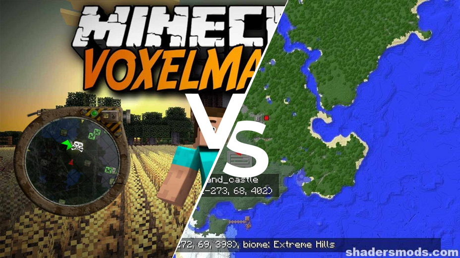 VoxelMap vs Mapwriter 2 Comparison